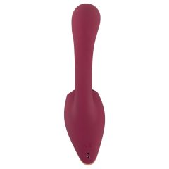 Javida - nyelves 2in1 vibrátor (piros)