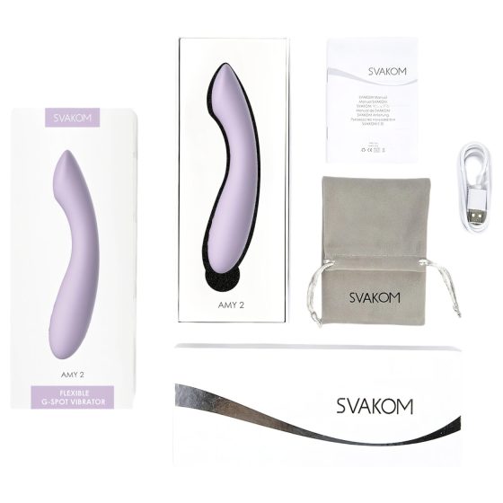 Svakom Amy 2 - akkus, vízálló G-pont vibrátor (lila)