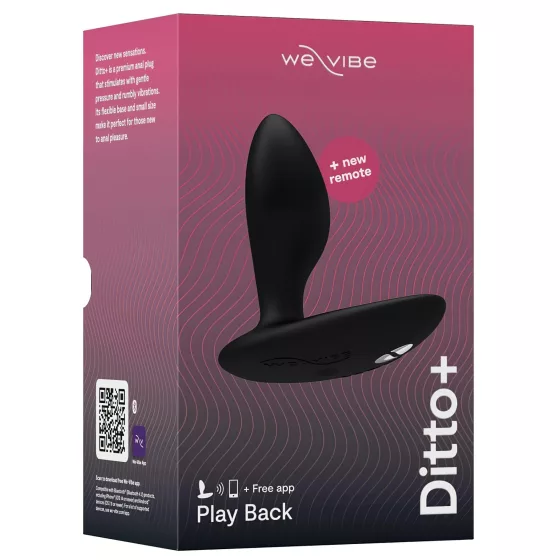 We-Vibe Ditto+ - app-vezérelt anál vibrátor (fekete)