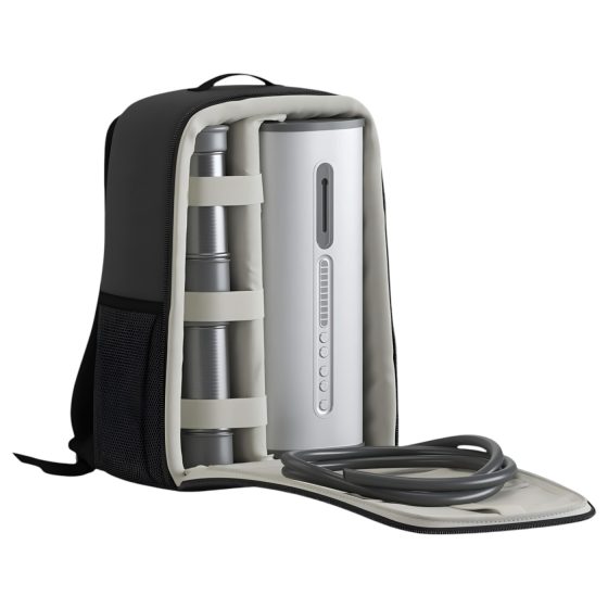 VacuGlide - automata, hálózati orál és maszturbátor gép (ezüst)