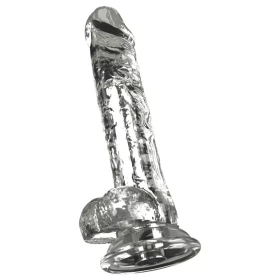 Crystal - Vibrátor tapadókoronggal (áttetsző)