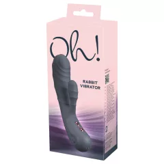 You2Toys - Oh! Rabbit csiklókaros vibrátor (fekete)