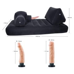   You2Toys Velvet Luxury - szexgép, beépített ággyal (fekete)