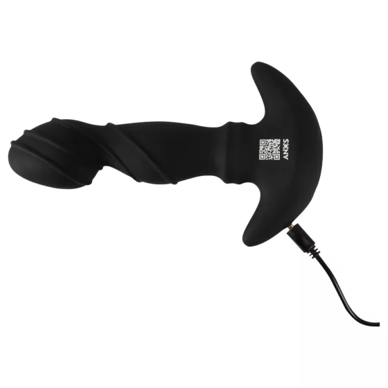 ANOS - mozgó gyűrűs prosztata vibrátor (fekete)