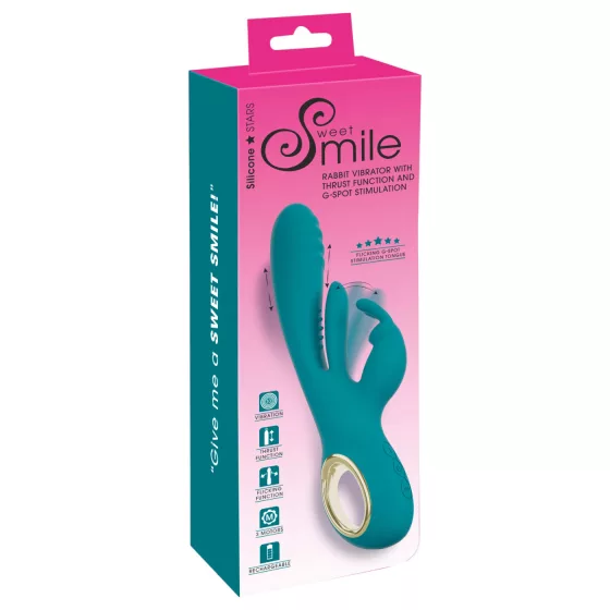 Smile - lökő, G-pont és csiklóizgató vibrátor (zöld)