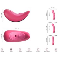   VibePad Rideon - pulzáló G-pont és csiklóizgató hinta (pink)