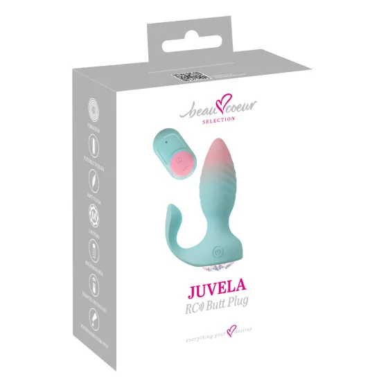 Beau Coeur Juvela - vibrációs anál plug (türkiz)