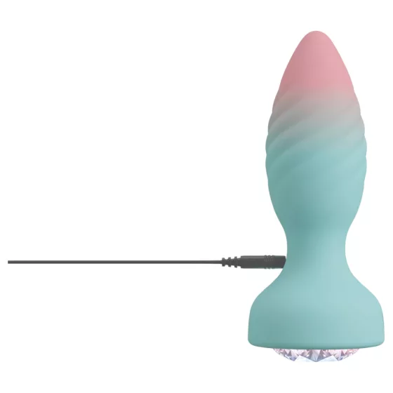 Beau Coeur Juvela - vibrációs anál plug (türkiz)