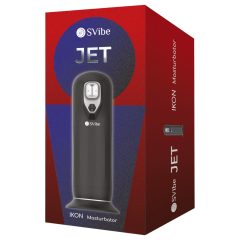   Snail Vibe Jet - lökő maszturbátor melegítő funkcióval (fekete)