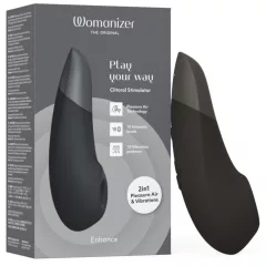   Womanizer Enhance 2in1 léghullámos csiklószívó + vibrátor (fekete)
