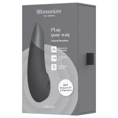   Womanizer Enhance 2in1 léghullámos csiklószívó + vibrátor (fekete)