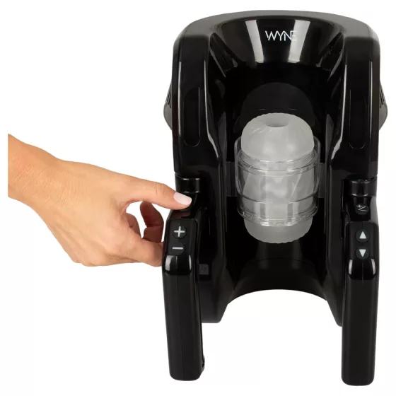 WYNE 10 - automata maszturbátor kapaszkodóval (fekete)