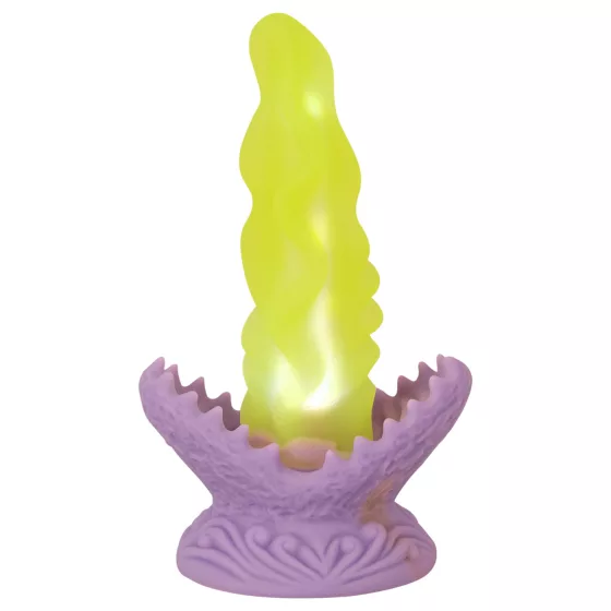 Beasty Cocks Passionate Plant - világító dildó (zöld)
