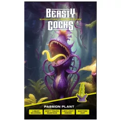 Beasty Cocks Passionate Plant - világító dildó (zöld)
