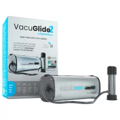   VacuGlide 2 - automata, hálózati férfi luxus maszturbátor (ezüst)