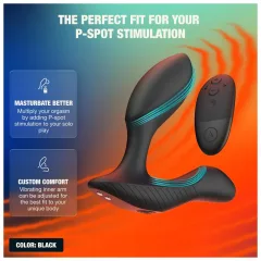   Arcwave Perk - prosztata vibrátor távirányítóval (fekete)