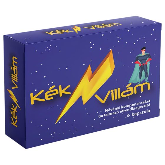 Kék Villám - étrend kiegészítő kapszula férfiaknak (6db)
