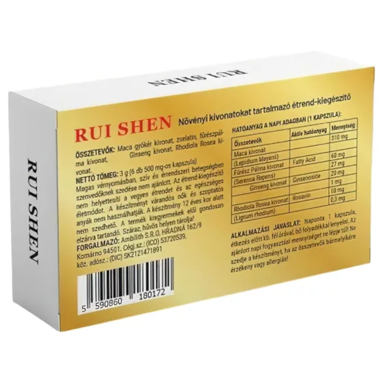 Rui Shen - magömlést késleltető kapszula férfiaknak (6 db)