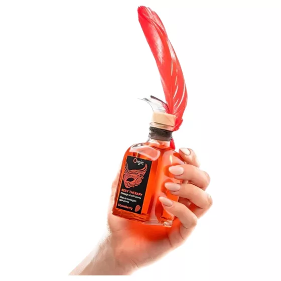 Orgie Sexy Therapy - masszázsolaj szett - eper