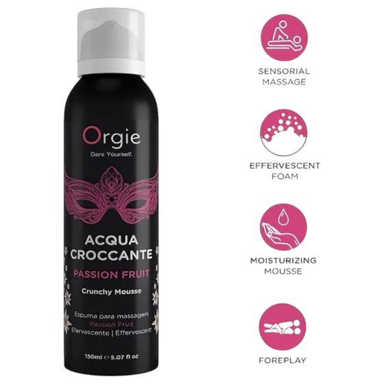 Orgie Acqua Croccante - masszázs hab - passion fruit (150ml)