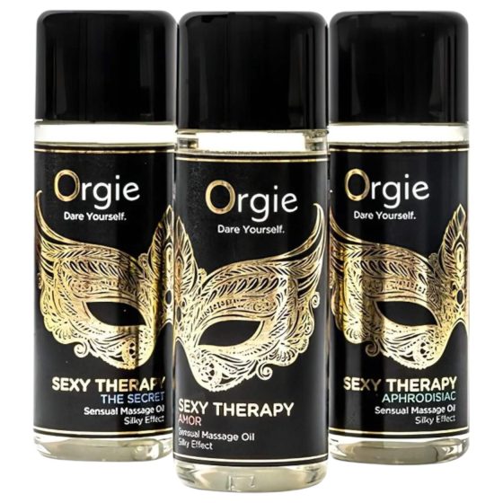 Orgie Sexy Therapy - érzéki masszázsolaj szett (3x30ml)