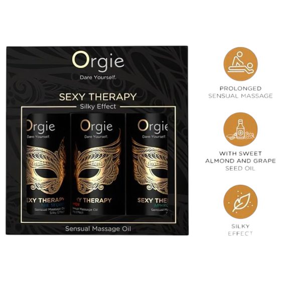 Orgie Sexy Therapy - érzéki masszázsolaj szett (3x30ml)