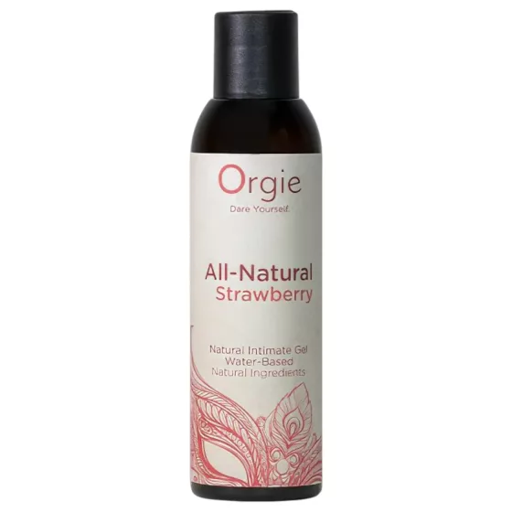 Orgie All Natural - vízbázisú síkosító gél - eper (150ml)