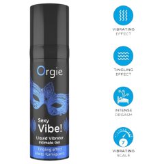 Orgie Bunny - vibrációs péniszgyűrű szett (fekete)