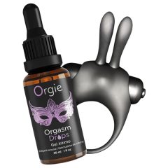   Orgie Orgasmic Bunny - vibrációs péniszgyűrű szett (fekete)