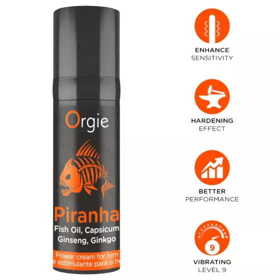Orgie Piranha - stimuláló krém férfiaknak (15ml)