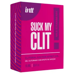   Intt Suck My Clit - klitorisz stimuláló gél nőknek - eper (15ml)
