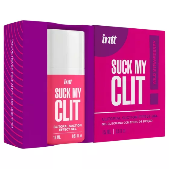 Intt Suck My Clit - klitorisz stimuláló gél nőknek - eper (15ml)
