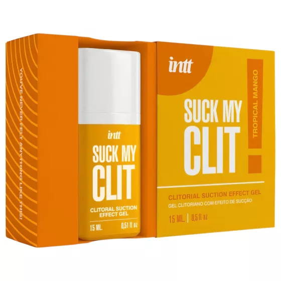 Intt Suck My Clit - klitorisz stimuláló gél nőknek - mangó (15ml)