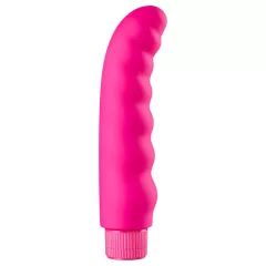 Baseks - hullámos vibrátor (rózsaszín) - 16 cm