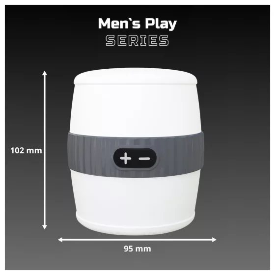 Erospace Men's Play - diszkrét vibrációs maszturbátor férfiaknak (fehér)