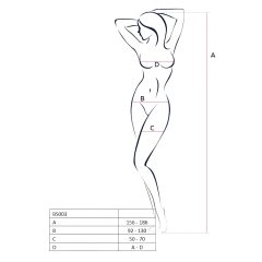 Passion BS003 - necc overál (fehér) - S-L