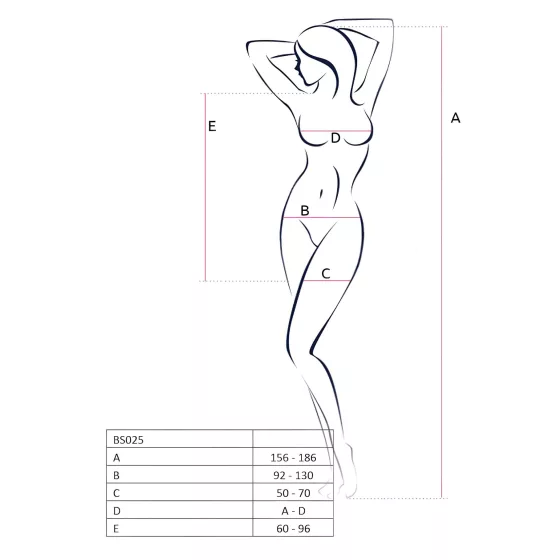 Passion BS025 - hosszúujjú miniruha (fekete) - S-L