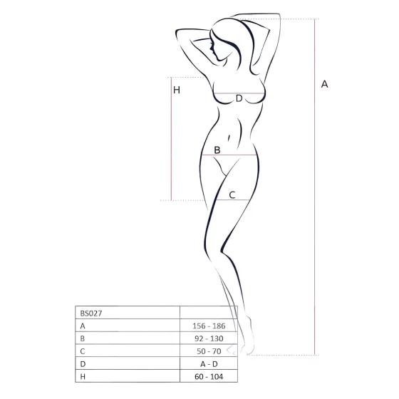 Passion BS027 - necc miniruha (fekete) - S-L