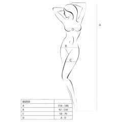 Passion BS059 - necc szett (piros) - S-L