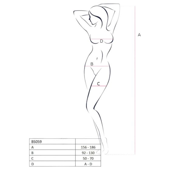 Passion BS059 - necc szett (piros) - S-L