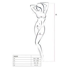 Passion BS059 - necc szett (fehér) - S-L