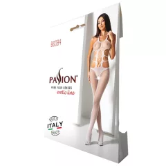Passion BS084 - fűzős, top-os overál - fehér (S-L)