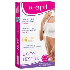   X-Epil - használatra kész gélgyantacsíkok (12db) - testre