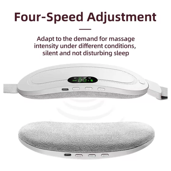 EMS - akkus menstruációs masszírozó öv (fehér)