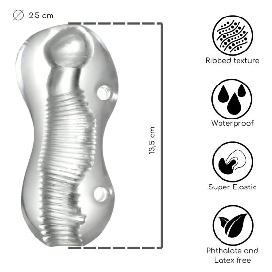 / Desirel Vortex - maszturbátor (átlátszó)