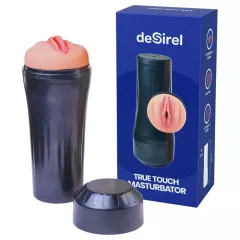   Desirel True Touch - élethű vibrációs műpunci maszturbátor (natúr)