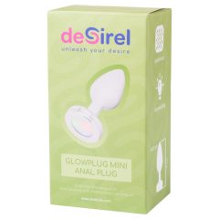 Desirel GlowPlug - világító anál plug - kicsi (ezüst)