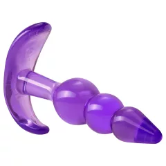 Desirel - gömbös, bőrbarát anál plug kezdőknek (lila)