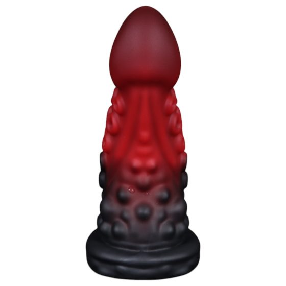 OgazR - polipkar dildó - 19cm (piros)