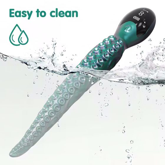 Monster Fuck - Polipkar vibrátor (zöld)